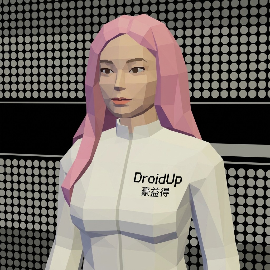 MOYA low-poly art style showcasing DroidUp Shanghai design aesthetic