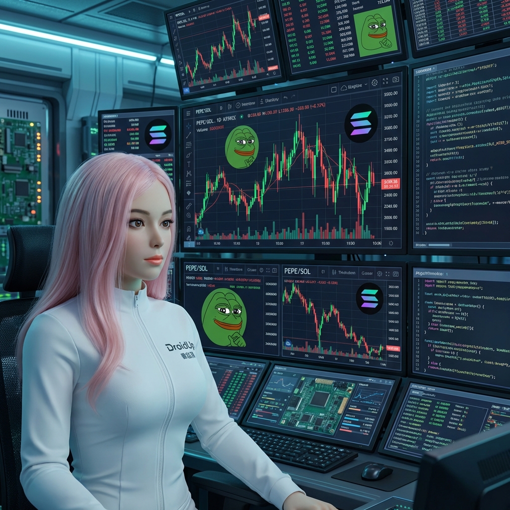 MOYA at crypto trading station with multiple screens showing market charts